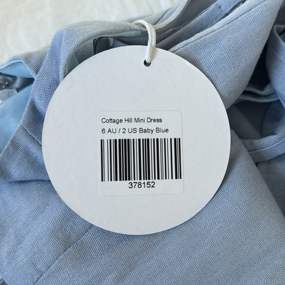 NWT Princess Polly Cottage Hill Mini Dress in baby blue - US 2 - Picture 14 of 15